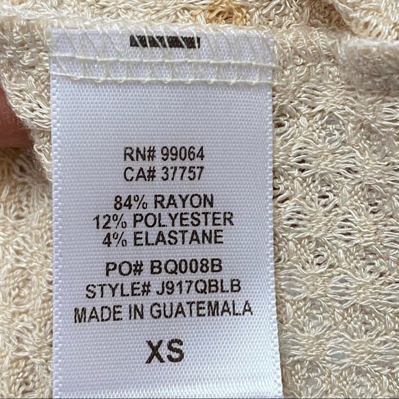 Billabong Lounge Around Waffle Knit Cream Hoodie - Picture 8 of 9